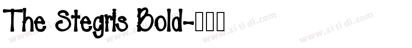 The Stegris Bold字体转换